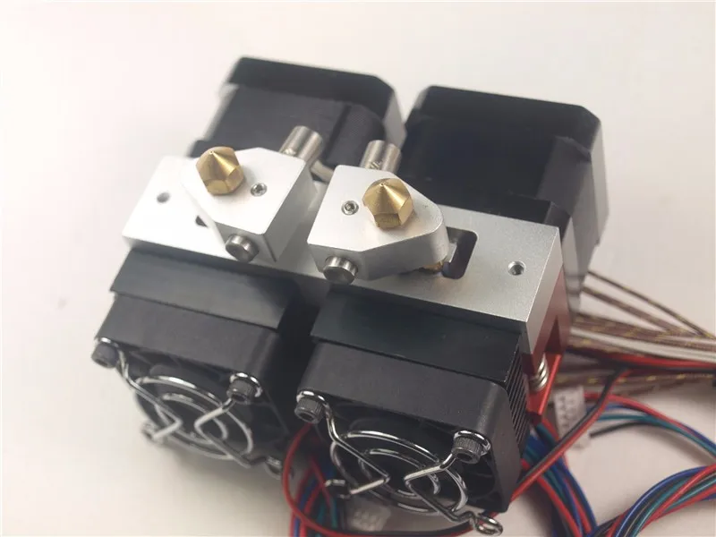 

1 set Replicator 2X dual Extruder Assembly kit K thermocouple 0.4mm nozzle 1.75mm dual metal extruder set