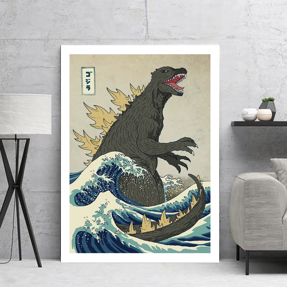 Kids-Room-Poster-The-Great-Beast-Off-Kanagawa-Art-Print-Poster-Boy-room-Decor-Wall-Canvas (1)