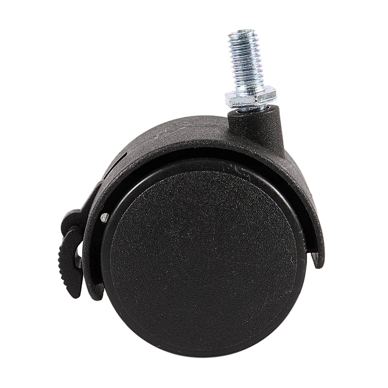 Furniture Swivel Locking Caster 8mm Screw Stem 2-inch Dia Wheel Black | Обустройство дома