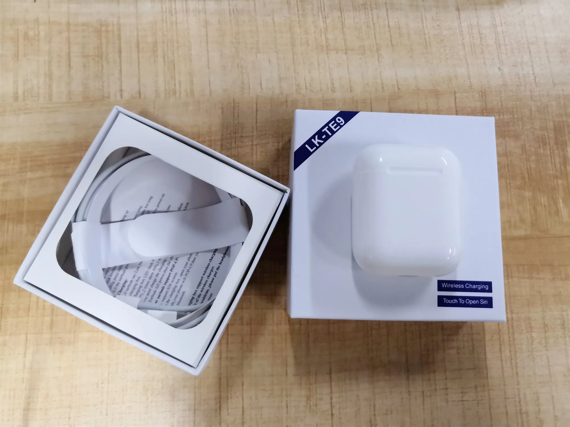 Новые LK TE9 i14TWS с сенсорным управлением беспроводные Bluetooth 5 0 тяжелые объемные 3D