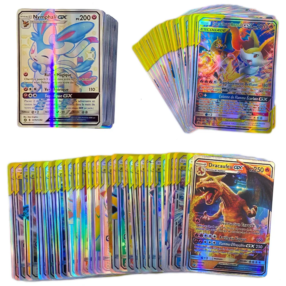 TOMY французская версия Pokemon GX блестящие французские карты игра битва Carte торговая