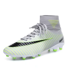 Футбольная обувь для мужчин; летние дышащие кроссовки для мальчиков; футбольная обувь с шипами; высокие футбольные кроссовки; легкие спортивные ботинки