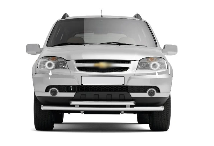 Для Chevrolet Niva 2009-2013 Smd комплект светодиодов «глаза ангела» отличное Ультра яркое освещение DRL дневные ходовые огни