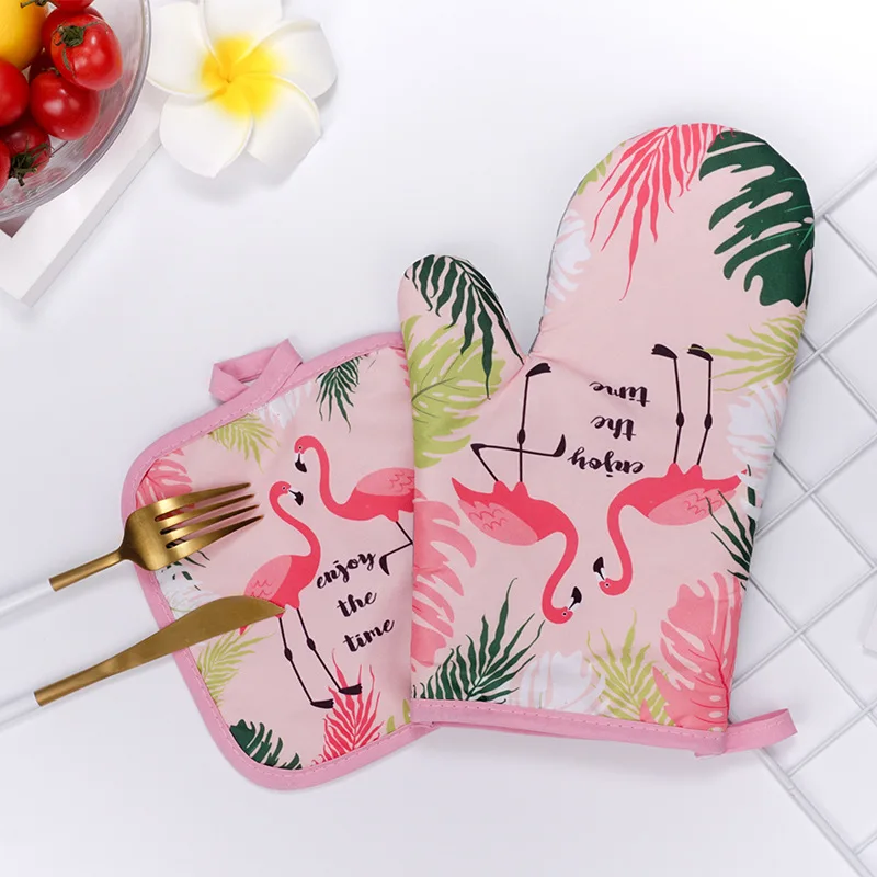 Oven Gloves Bbq Glove Kitchen Bake Microwave Upset Insulation Heat Resistant Non-slip Aramid Pan Baking Tools Liner | Дом и сад