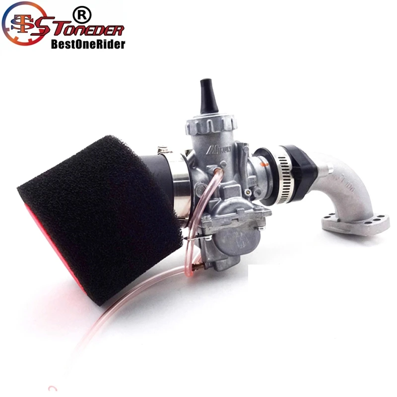 STONEDER Mikuni VM24 Carb 28 мм карбюратор, воздушный фильтр заслонка коллектора Прокладка впускной трубы для 140-160cc двигатель яма Байк