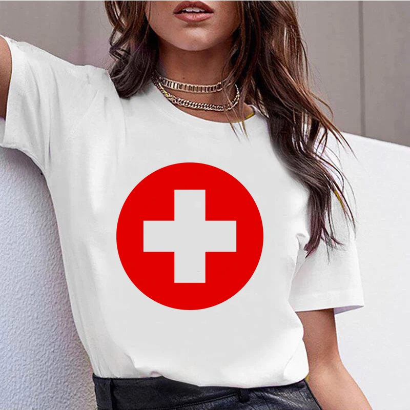 743102_T Shirt Casual O-Neck Short Sleeves Women T-shirt Hipster Cool Graphic Tee |