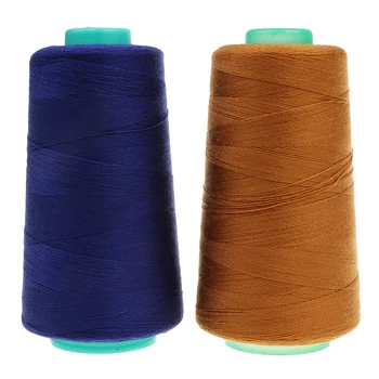 

2 Spool Colors Polyester Jeans Sewing Thread for Sewing Machines 20S/2