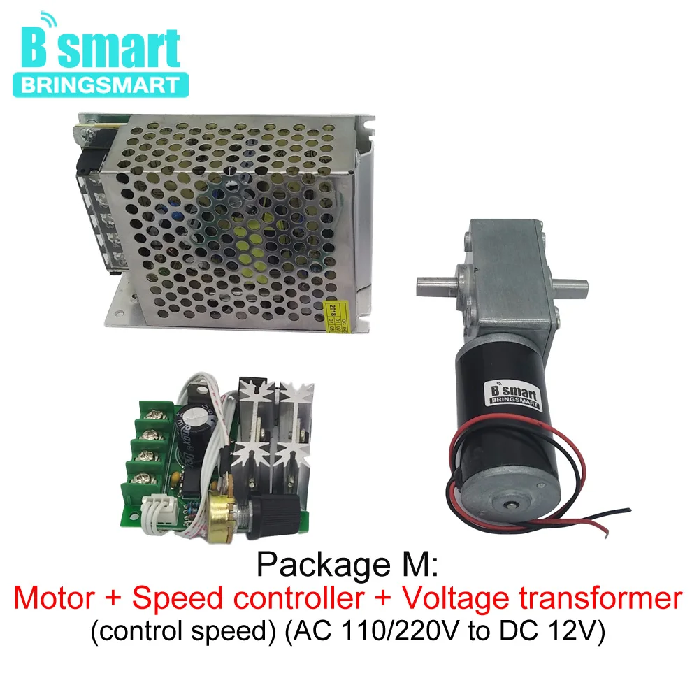 Bringsmart 12 вольт DC двухвальный двигатель 5840-31ZY 24V микро мотор большой крутящий момент 12V Seldf-lock редуктор двигателя обратный