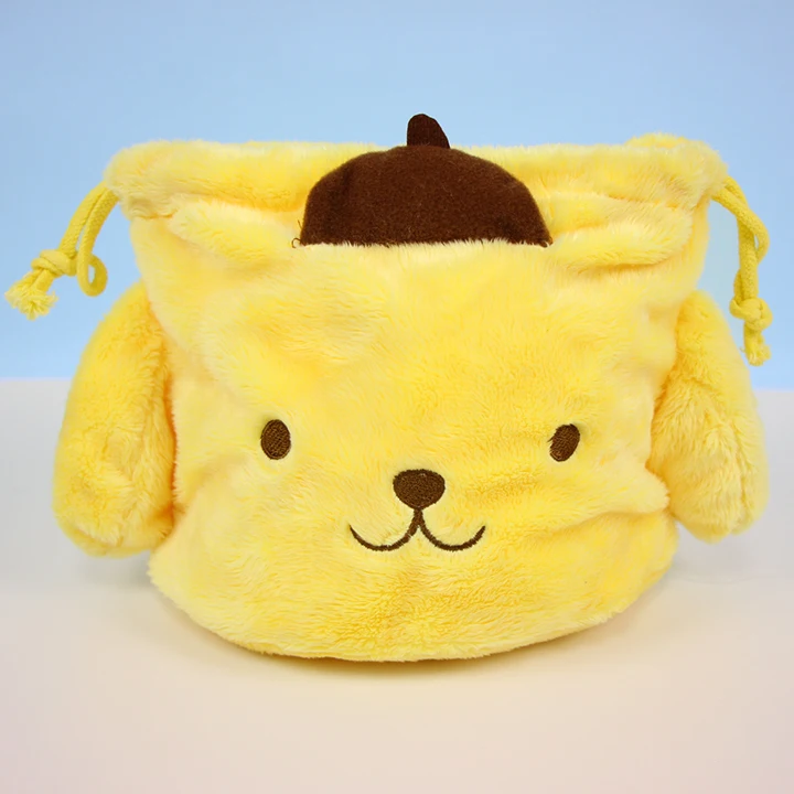 Мультфильм рисунок «Hello Kitty» с рисунками из мультфильма «My Melody Cinnamoroll Pompompurin косметичка Сумка для хранения на шнурке для макияжа, сумка-Органайзер, подарок для девочек