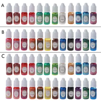 

24Color Pearlescent Resin Pigment Liquid Pearl-luster Resin Colorant Jewelry DIY R2LE