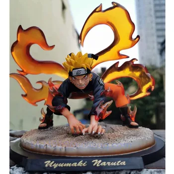 

Anime Naruto Shippuden Nine Tails Kurama Uzumaki Naruto kyuubi Battle Ver PVC Action Figure Model Collectible Statue Toy G605