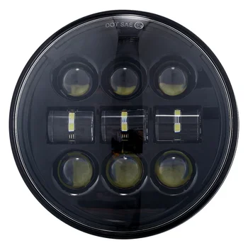 

1PC 5.75Inch Round Motorcycles LED Driving Headlight with Hi-Lo Beam DOT Approved for '06-'11 VRSCD and VRSCDX '08-'11 FLSTSB