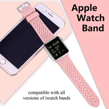 

Candy Color Watch Band for iWatch 5 4 3 2 1 Sport Straps for Apple Watch 38MM 42MM Silicone Bracelet 40/44mm for Iwatch Series 4