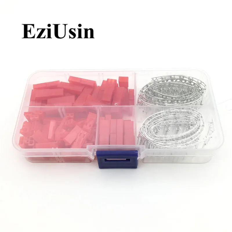 

300Pcs (50set) 2.54mm JST SYP 2p Female Male Red Plug Housing Crimp Terminal Connector Kit JST-SYP-2A for RC Lipo Battery