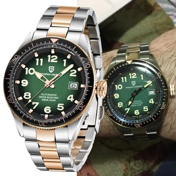 

PAGANI Design Luxury Brand Stainless Steel Automatic Mechanical Watches Men's Pilot Sports Watch relogio dourado reloj hombre