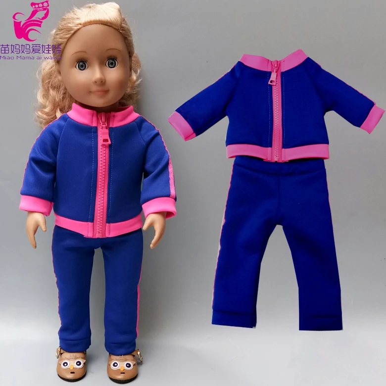 Пижамный комплект с единорогом, купальник, Одежда для куклы, подходит для 43 см, одежда для новорожденных, американская кукла, пальто, аксессуары