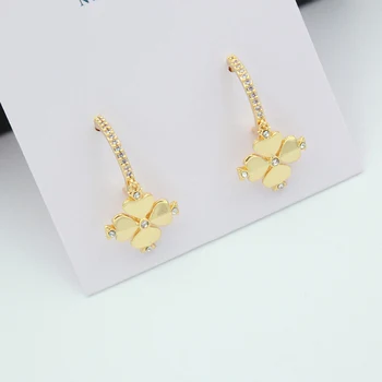 

European and American Simple Earrings Elegant Ear Stud Normcore Style Long All-match Elegant Earrings