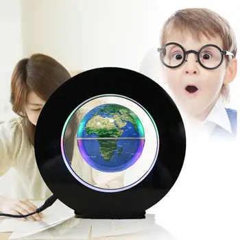 

2W DC12V Magnetic Levitation Floating Globe Map w/LED Light Home Decor EU Plug