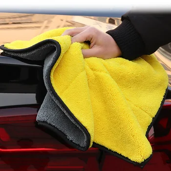 

30*60CM Car Care Polishing Wash Towels Strong Thick Plush Polyester Fiber Cleaning Cloth Plush Microfiber Washing Drying Towel