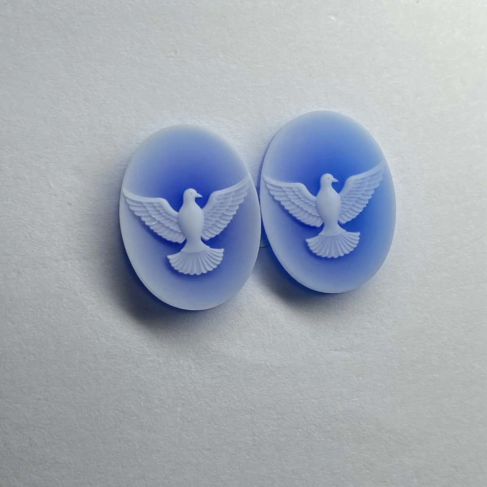 Meisidian Oval Shape 20x15mm Natural Genuine Agate Carved Cameo For Brooch And Pendant Ring Making