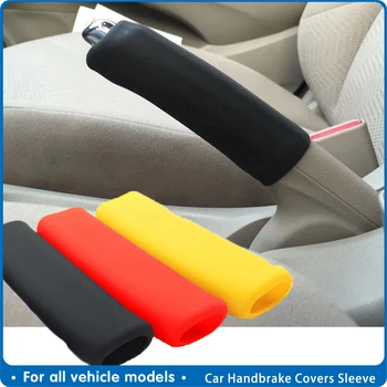 

Car Handbrake Covers Sleeve Silicone Gel Cover Anti-slip Parking Hand Brake Grips Sleeve Universal Decoration Auto Handbrake Set