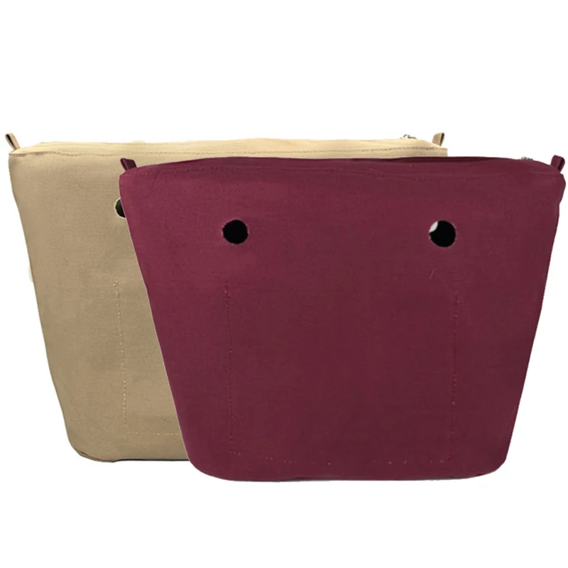 Nuevo clásico tamaño sólido inserto impermeable Forro interior inserto bolsillo con cremallera para Obag O bolso de paquete de silicona Accesorios