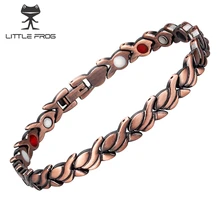 Маленькая лягушка модные красные медные магнитные энергетические браслеты и браслеты для женщин целебный магнитный браслет женские ювелирные изделия