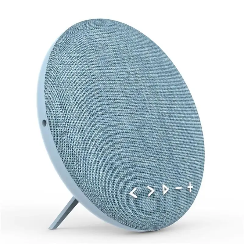 Blue Стерео супер бас Bluetooth динамик Портативный Открытый Muisc Колонка Саундбар 12 Вт ткань крышка FM TF карта Встроенный микрофон ручной работы бесплатно - Цвет: Blue
