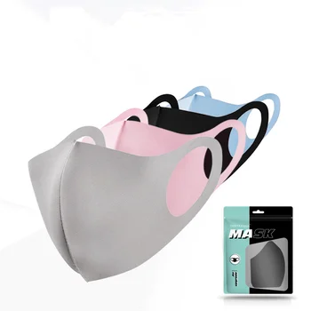 

Cotton PM2.5 Black mouth Mask anti dust Activated carbon filter Windproof Mouth-muffle bacteria proof Flu masks