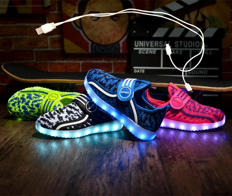boys light up school shoes