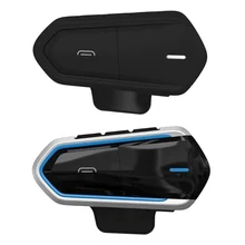 Interkom motocyklowy na Bluetooth wodoodporna kask z zestawem słuchawkowym domofon tanie i dobre opinie CN (pochodzenie)