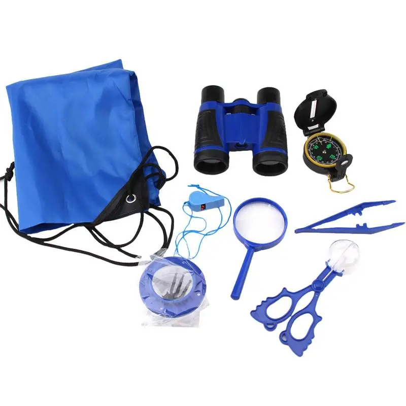1 Set Kids Outdoor Hiking Insects Observing Kit For Children Wilderness Observation Tools Telescope Magnifying Lens Tool |