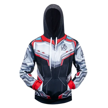 

Quantum War Service 3D Print Men's Sweatshirt Superhero Comics Custom Top Gym Leisure Cycling Sporty Hooded Tops Long Sleeve