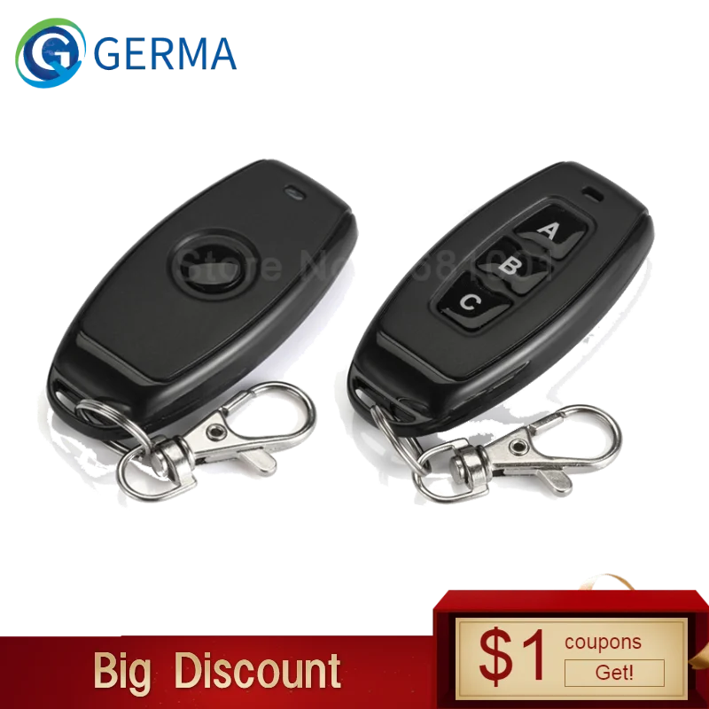 

QIACHIP 433 Mhz RF 1CH 3 CH Remote Controls or 433Mhz Universal Wireless Remote Control Switch DC 12V 1CH Relay Receiver Module