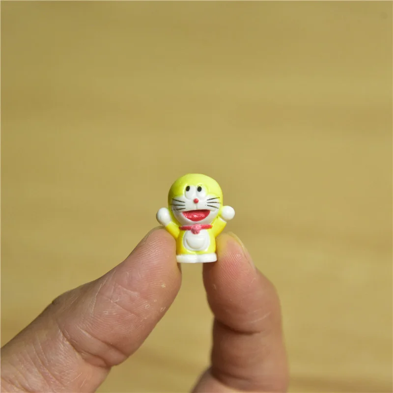 60 шт. 2 см мультфильм аниме очень маленький Doraemon Фигурки игрушки Pokonyan модель игрушки