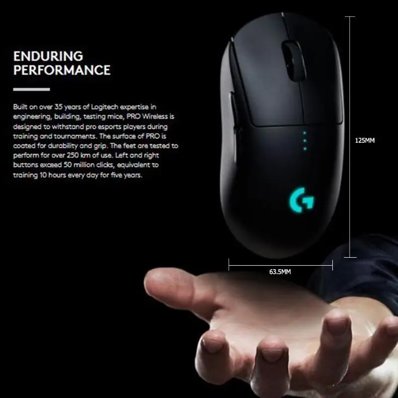 Беспроводная игровая мышь для программирования logitech G PRO 16000 dpi, Регулируемые Профессиональные мыши с беспроводным приемником для дома и офиса