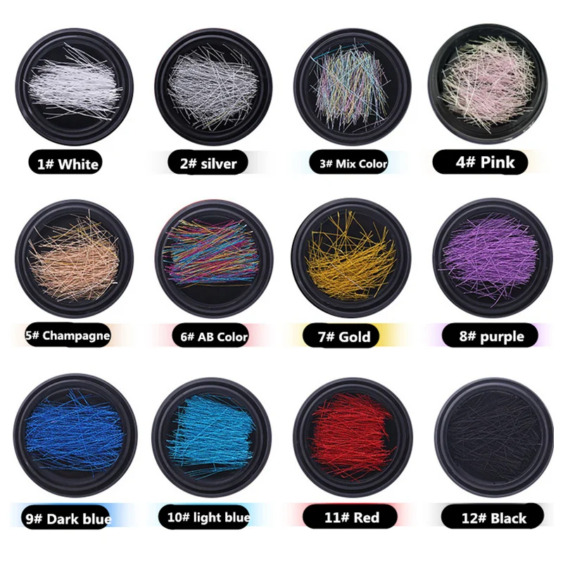 

Nail Art Sticker Laser Gold Metal Stripe Nail Line 3D DIY Nail Studs Manicure Tips Decoration