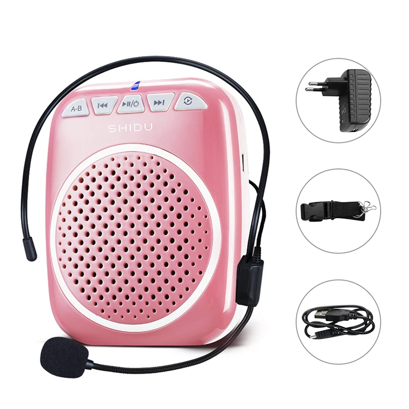 مكبر صوت صغير محمول من SHIDU مكبر صوت صغير مع ميكر...