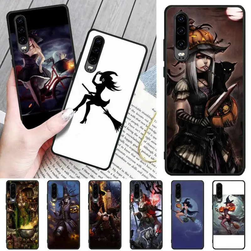 Чехол ведьмы на Хэллоуин для Huawei P20 P30 P40 Pro Mate 10 20 30 Lite P Smart Y7 2019 Plus Nova 3I | Мобильные