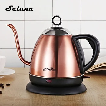 

High-quality 1L Gooseneck Electric Kettle Stainless Steel Pour Over Kettle Hand Drip Coffee Pot Teapot V60 Coffee Maker Barista