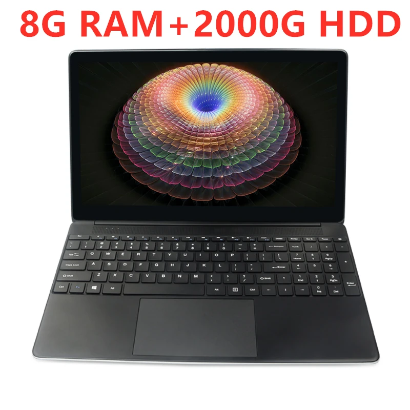 15,6 inch 8 Гб Оперативная Память 500 Гб/1000 ГБ/2 ТБ HDD Intel 4 ядра Процессор 1920X1080P FHD Wi-Fi Офис Дом школа ноутбук Win10 Тетрадь компьютер - Цвет: 4  8G-2000G HDD