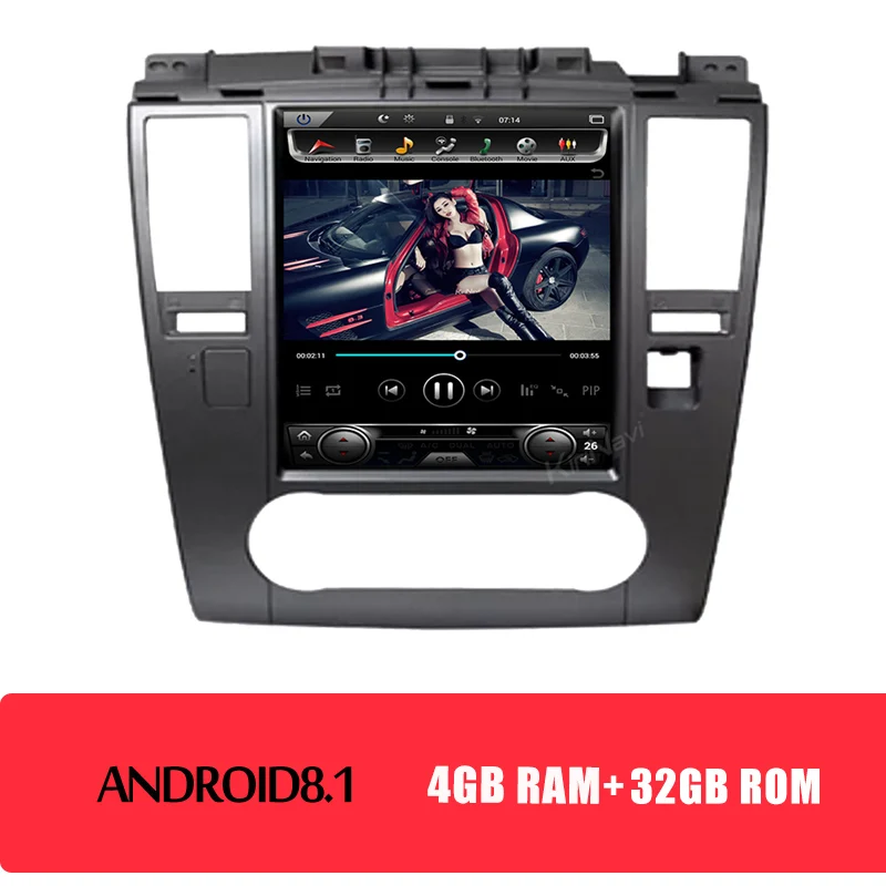 KiriNavi 10," Telsa стиль вертикальный экран Android 8,1 Автомагнитола для NISSAN VERSA авто gps навигация автомобильный мультимедийный плеер - Цвет: Android Car Radio