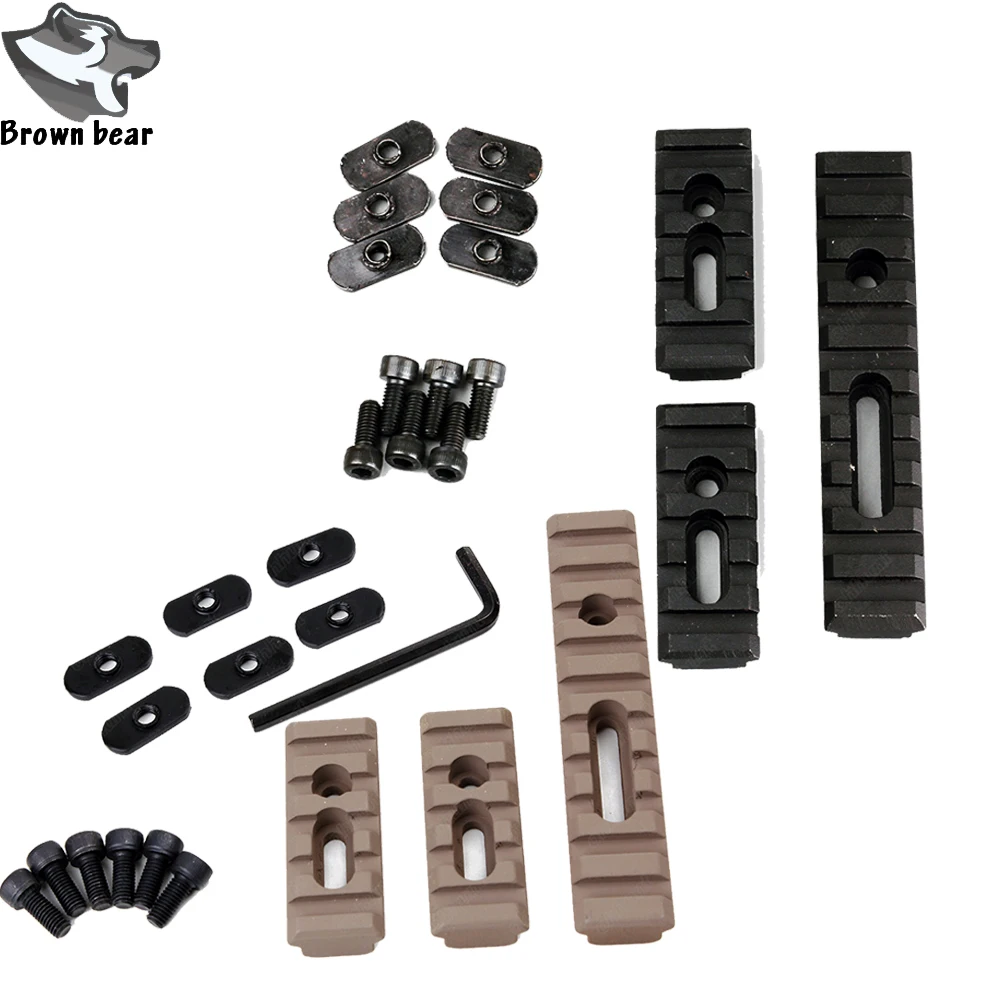 

3pcs Tactical Moe Keymod Picatinny Rail Mount Set For Airsoft Air Gun Handguard AR 15 Rifle Accessory