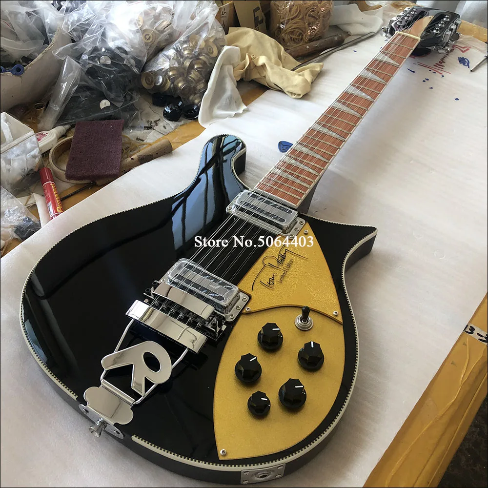 

High quality660 black electric guitar. rich neck thru body, 12 strings Tom Petty Signature style electric guitar