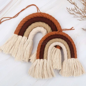 

Home Decoration Rainbow Handmade Weaving Ornament Nordic Kids Room Wall Hanging Drop Shipping