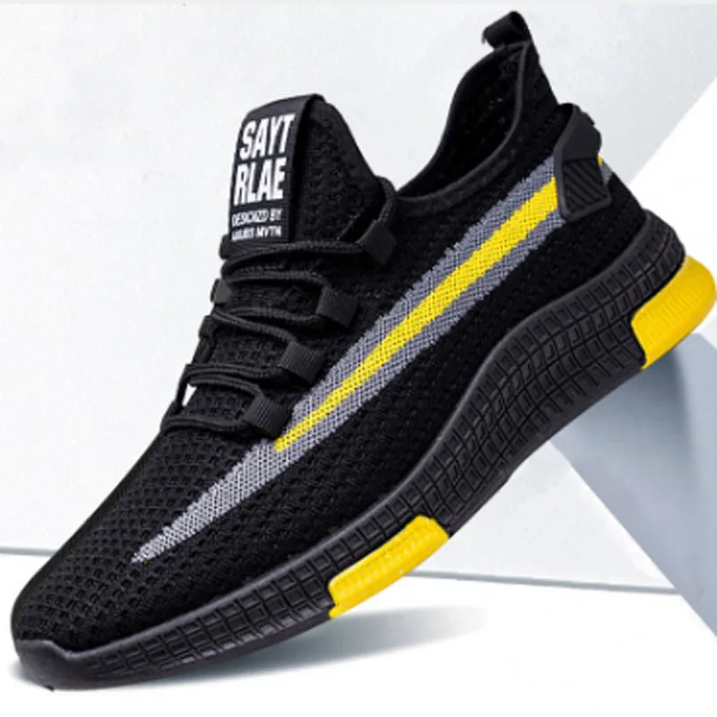 

Spring new style men's sports shoes fly net surface students casual shoes fashion light running shoes men's casual sports shoes