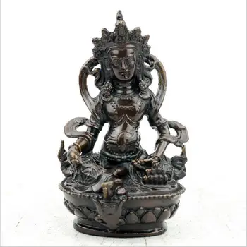 

Bronze Ware Tibetan Secret Sect Protector Five-surname Gods of Wealth Tibetan Brass Buddha Statue