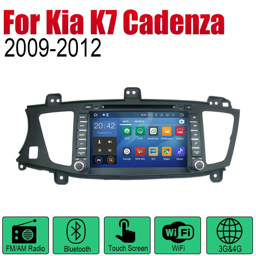 ZaiXi автомобильный dvd-плеер gps навигация для Kia K7 Cadenza 2009~ 2012 автомобильное мультимедиа андроид экран системы радио стерео - Цвет: Standard machine