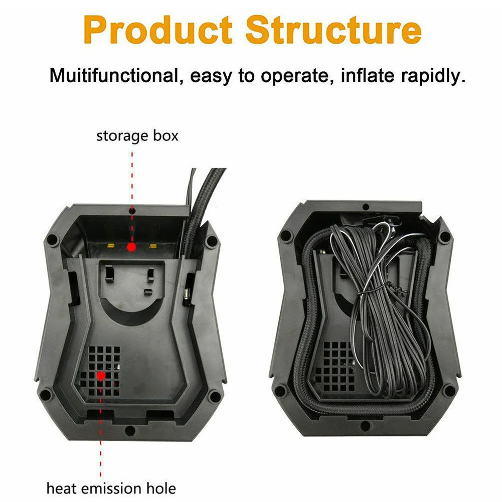 Tire Inflator Car Air Compressor Electric Pump Portable Tool Auto 12V DC 100 PSI OE88