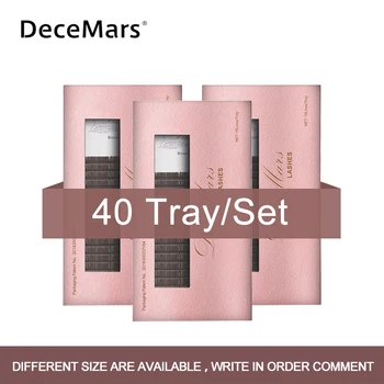 

DeceMars 40 Tray/set Brown Matte Ellipse eyelash extension Split tips ellipse roots flat individual eyelashes